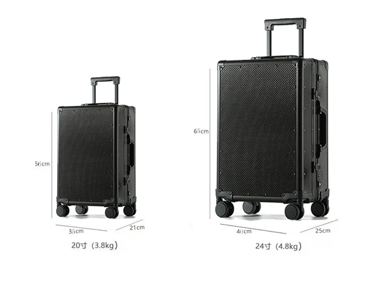 Best Quality 24 Inch carbon fiber camouflage Suitcase Carbon Fiber Pattern Suitcase