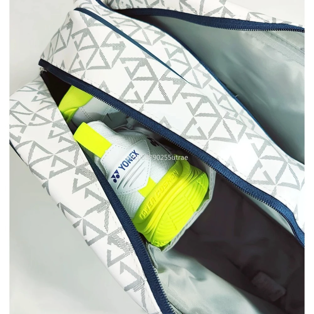 YONEX 2024 Frühling Und Sommer Neue Badminton Schläger Tasche Tragbare Große Kapazität Tasche Tragbare Langlebige Sporttasche Für Männer Und Frauen