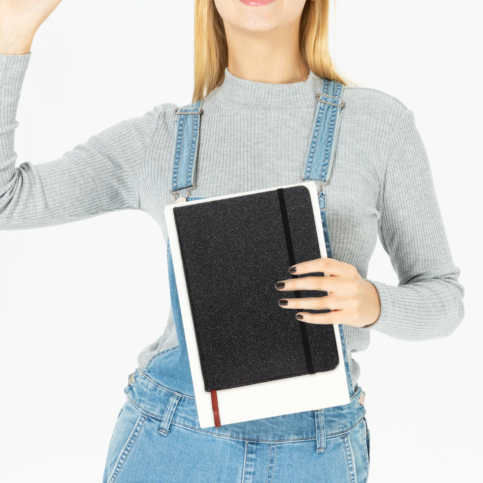 Блокнот A5 с блестящей твердой обложкой, блестящий журнал для письма для женщин