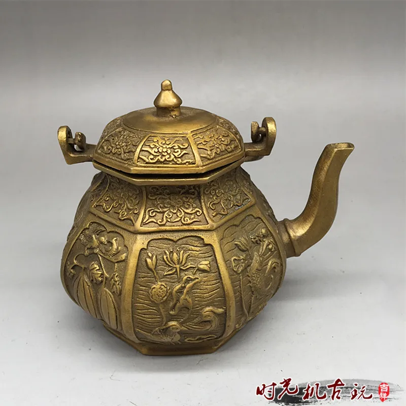 

Kettle babao pot old jug magic pot crafts ornaments copper room decoration