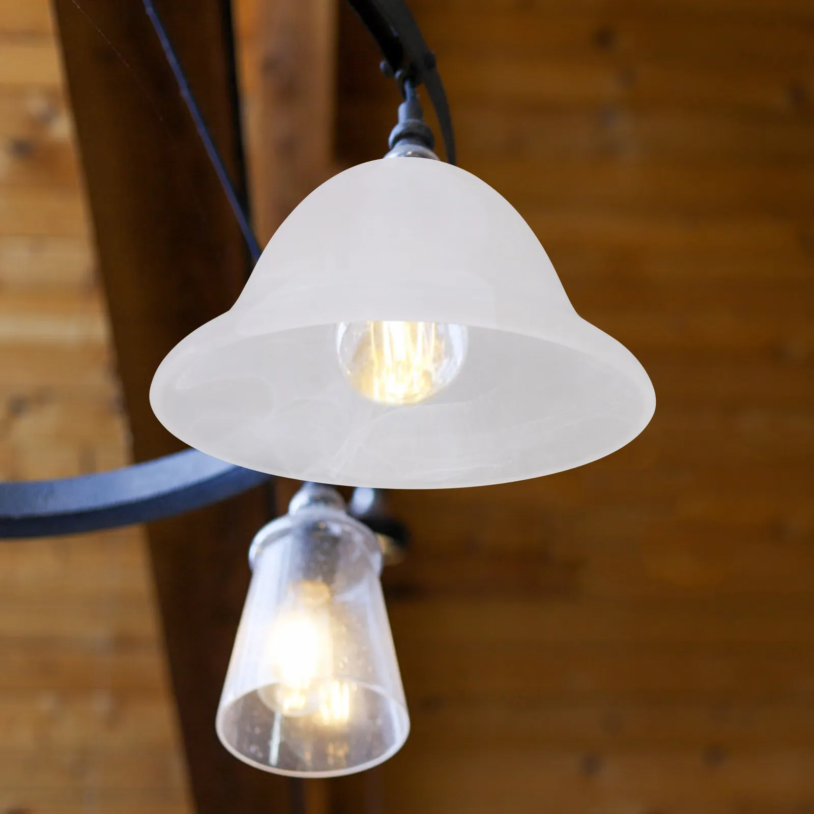 

Glass Lampshade Decorative Light Cover Premium Glass Craft Lampshade Pendant for Bedroom Living Room Ceiling Lamp Accessory