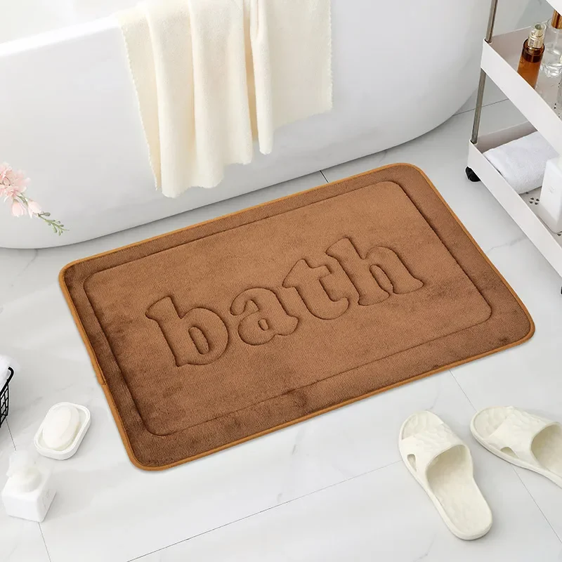 

Bathroom non slip floor, soft bathroom, absorbent bath, thick velvet door, home decoration carpet, bath carpet