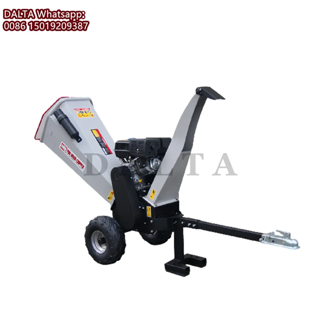 

TUV Rheinland CE(MD/EMC/NOISE) 15HP 420cc Gasoline Engine Powered ATV Drum Wood Chipper Shredder Machine/Wood Chipper