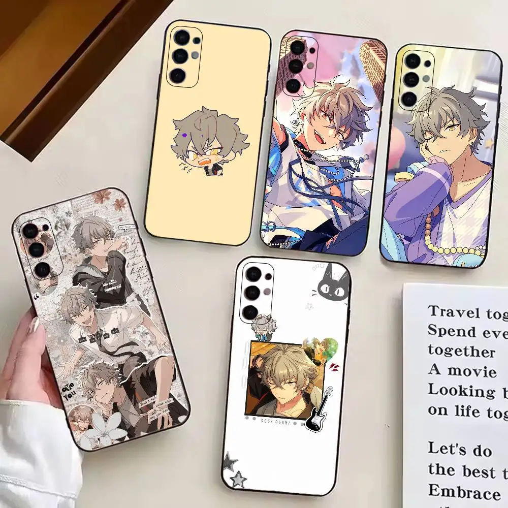 Game Ensemble Stars O-Ogami Koga Phone Case Black Silicone Soft For Samsung S25,S24,S21,S22,S23,S30,Ultra,S20,Plus,Fe,Lite
