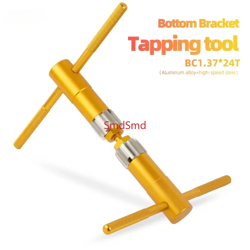 Bicycle BSA Thread Bottom Bracket Tapping High Strength Steel Tool BC 1.37x24TPI Bike Frame Aluminium Alloy Repair Tools Kit