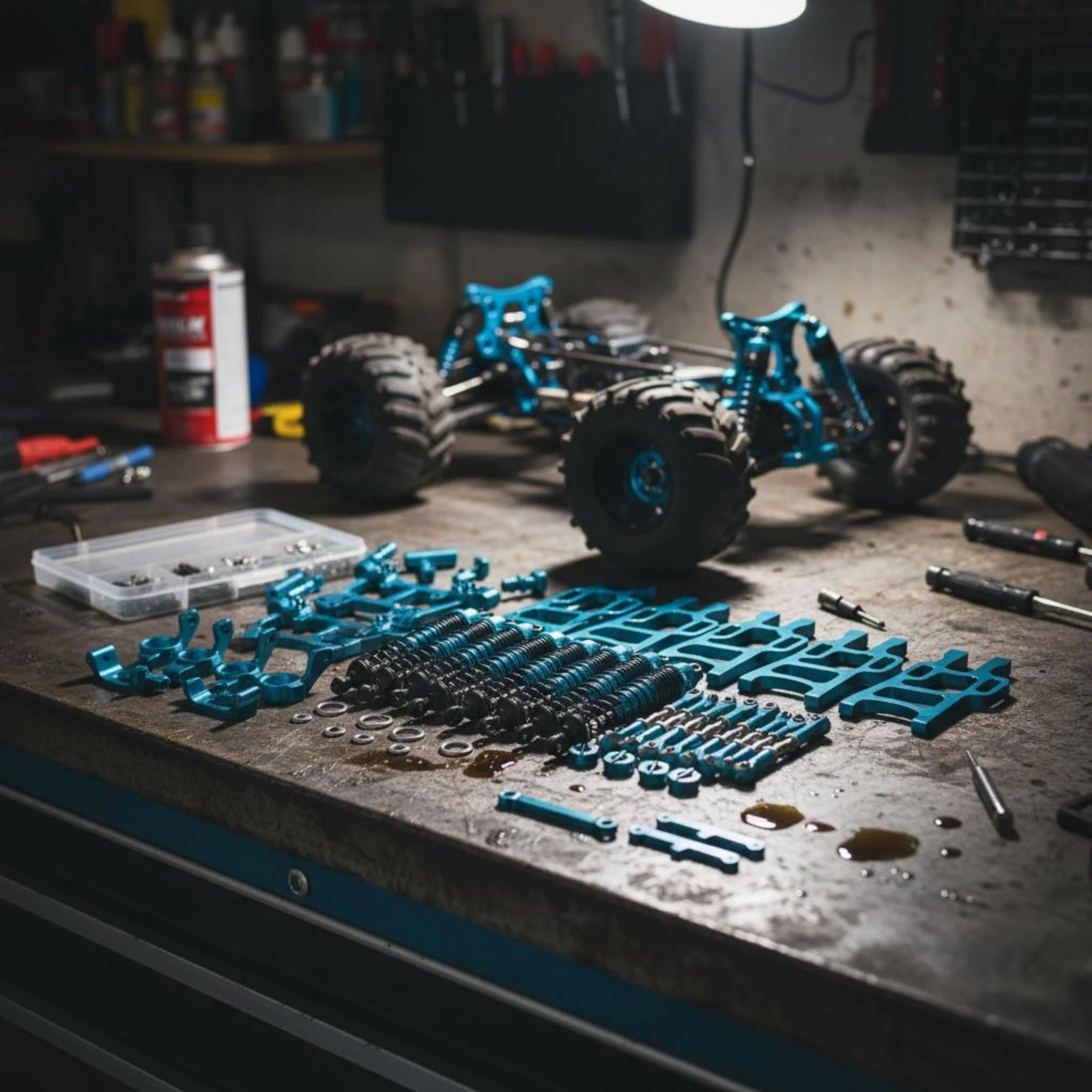 kit-de-pieces-de-mise-a-niveau-ensemble-de-bras-de-suspension-anodises-bleus-systeme-d'amortissement-pieces-de-support-de-suspension-composants-metalliques-pour-monster-truck-durables