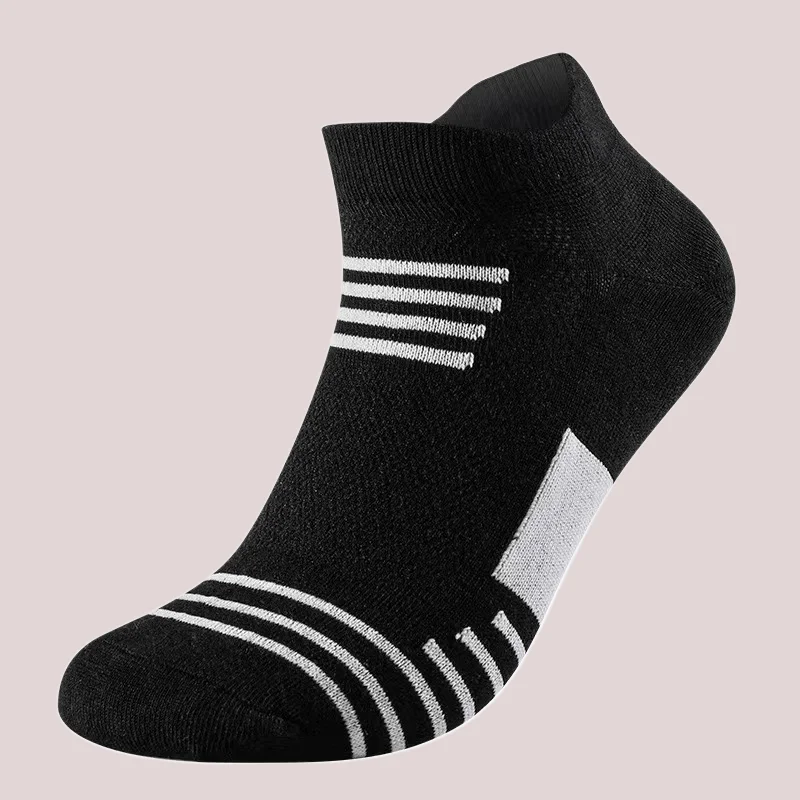 5/10 Pairs Casual Sports Waist Men's Socks Anti Slip Breathable Sports Cotton Fashion Mesh High Quality Socks Men's Boat Socks