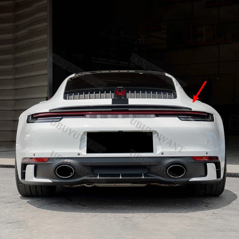 

For Porsche Carrera 992 Carbon Fiber Rear Trunk Roof Wing Spoiler Lip 2018-2021 Year