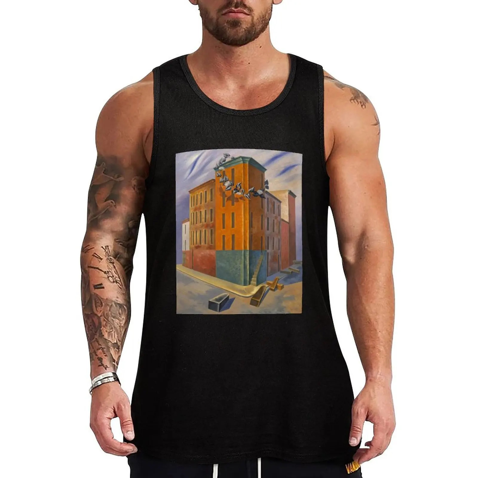 One Third of a Nation, O. Louis Guglielmi Tank Top Simple Solid Tank Top Sleeveless Casual Daily Shirt