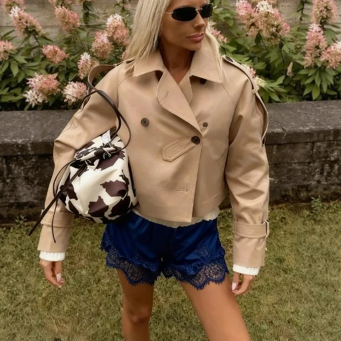 Women Featuring Intricate Lace Trim along Hemline Comfortable Summer Shorts Lace Satin Shorts Perfect Casual Wear Mini Shorts