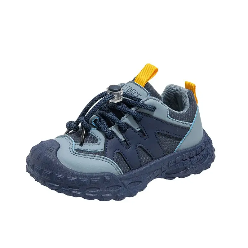 Kids Athletic Shoes Autumn 2026 New Arrival Waterproof PU Leather Sneakers Korean Fashion Casual Sport Shoes for Boys Girls