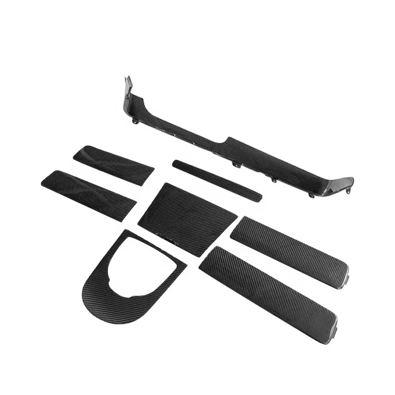 

Replacement Carbon Fiber Interior Trims Center Console Dash Cover Door Trim Panel for Mercedes W464 G550 G63 2018up