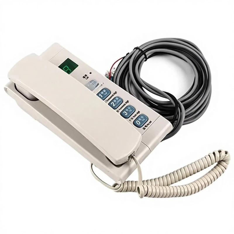 Elevator machine room intercom maintenance and emergency communication system
