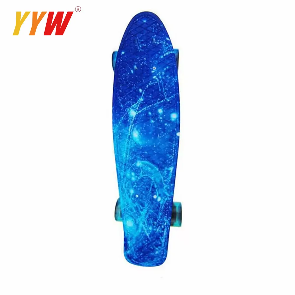 22inch Street Maple Skateboard Four-Wheel Double Tilt Skateboard Printed Patterns Long Board Beginner Teenager For Women Men