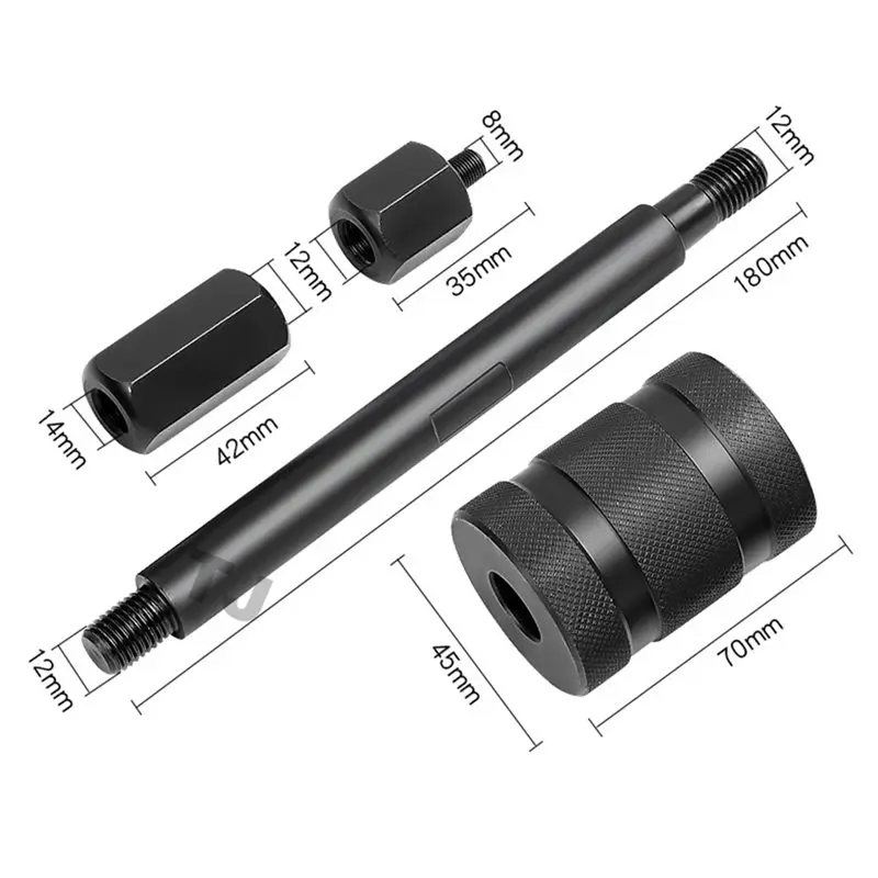 N84R Kraftstoff Injektor Entferner Werkzeug Extractor Installer Tool Diesel Injektor Puller Zubehör Mit Hard Case M8 M12 M14