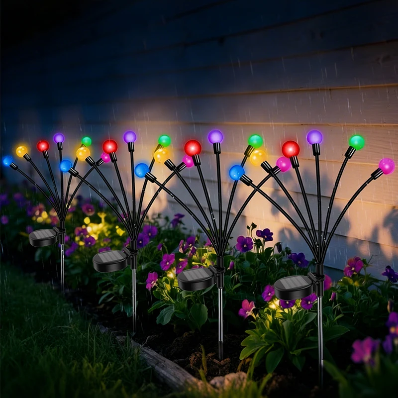 Lampes solaires LED à piquet pour extérieur, étanches, pour cour, pelouse, jardin, allée, décoration, éclairage paysager