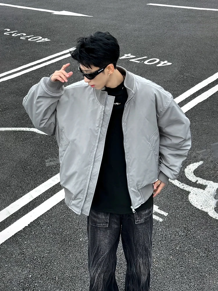 

Мужская зимняя куртка Bomber Jaet, утепленная, в стиле американского хай-стрит, пилотская, из хлопка, свободного кроя, молодежный тренд