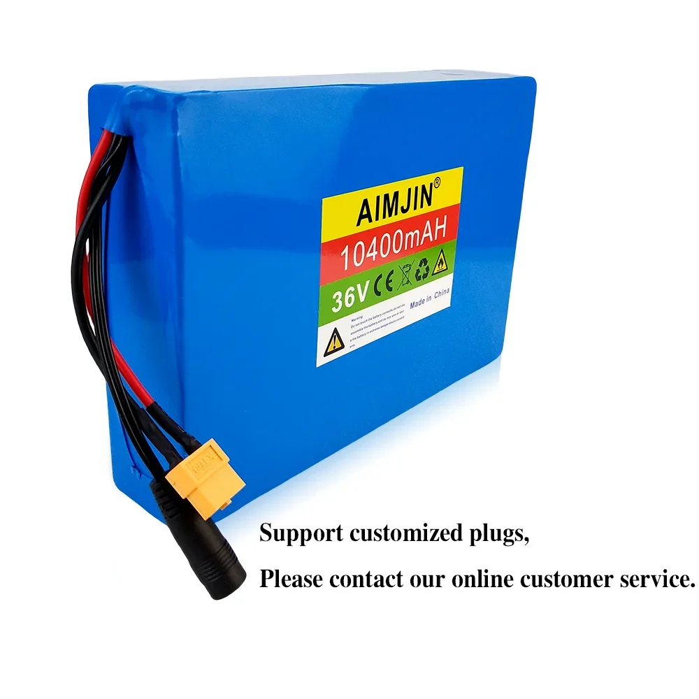 36V 10S4P Lithium-ion Battery Pack 10400mAh Suitable for Bicycles, Cars, and Electric Scooters,with Built-in BMS