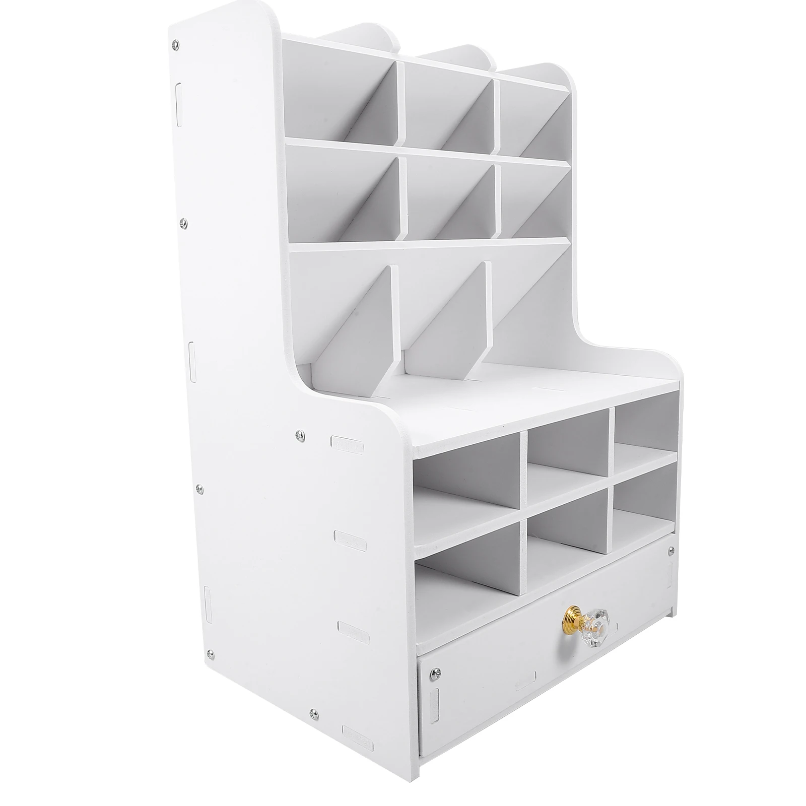 

15 Compartments Pen Holder Desk Organizer Stationery Storage Rack Multi Functional Desk Organizer Student Supplies