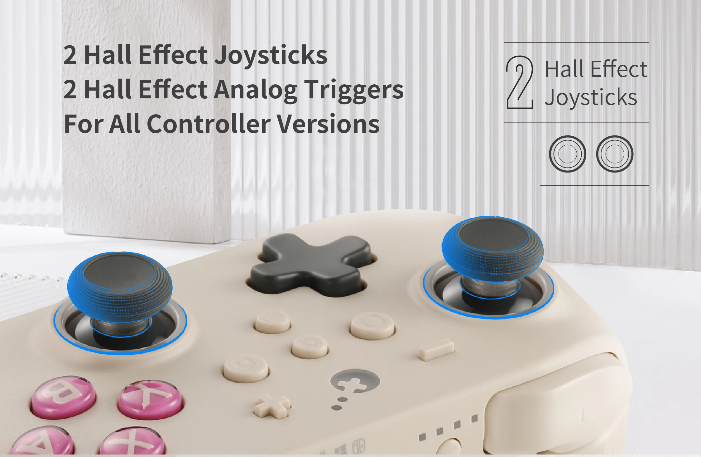 GuliKit KK3 Pro Controller mit Hall-Effekt-Joysticks und Auslöser KingKong 3 NS38 Gamepad für Windows Nintendo Switch Android iOS – Detail 5