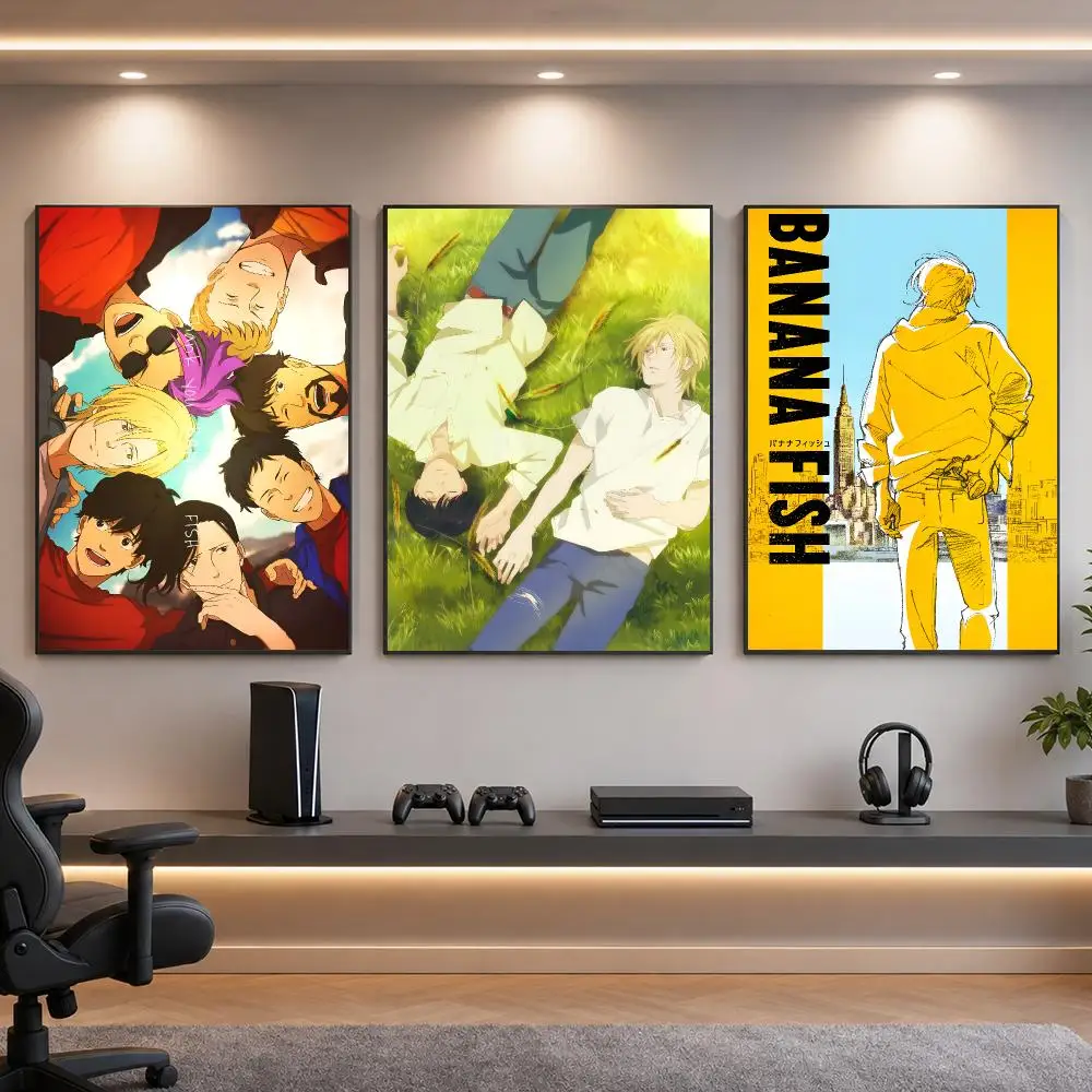 Anime B-Banana Fish Poster HD Removable Wall Art Gift Bedroom Lounge Dorm Office Gaming Cafe Bars