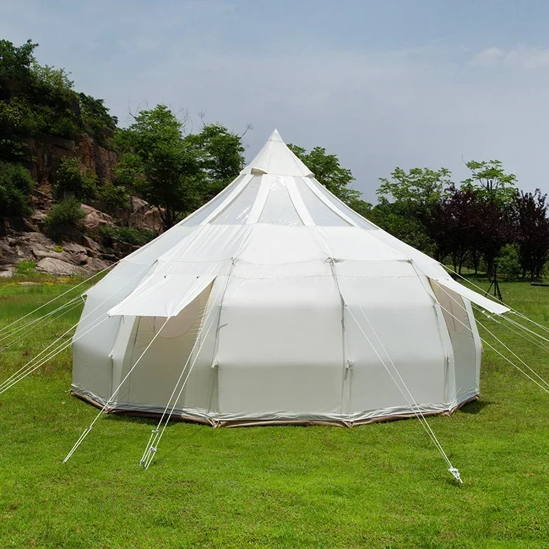 Outdoor Luxury Camping Star Tent, Glamping Mongolian Yurt, Popularny model w USA, Wodoodporna ochrona przed słońcem, Namiot z kopułą powietrzną