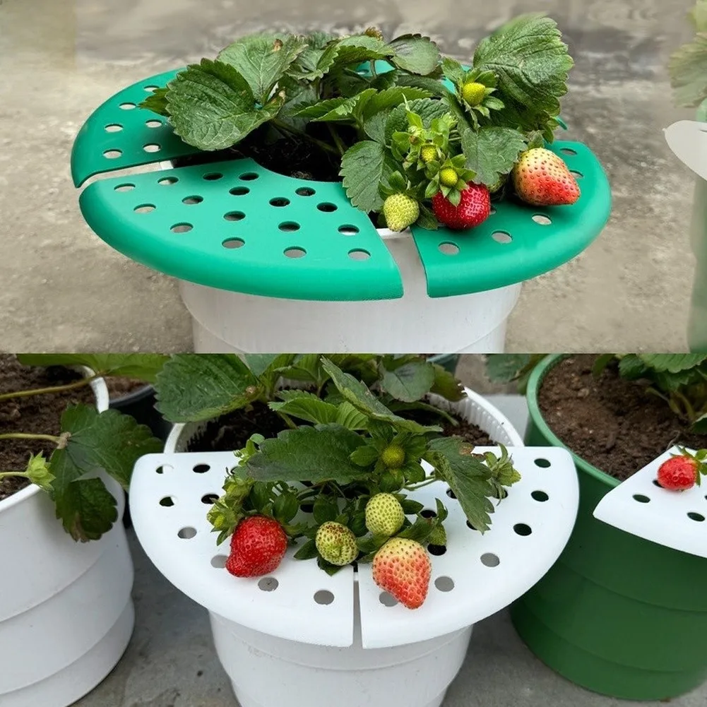 8Pack Strawberry Plant Support Holders For Garden, Sturdy Plastic Trellis Stand To Boost Air Circulation And Yield For Patio