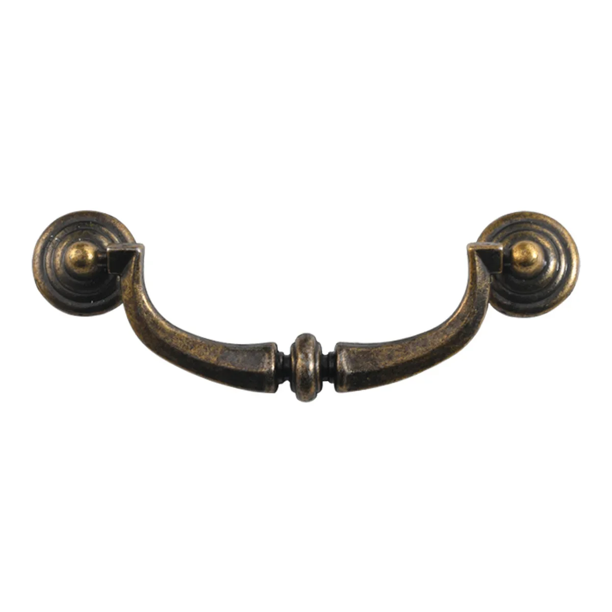 370 antique cabinet furniture hardware cabinet door four-hole handle European alloy hole spacing 100mm