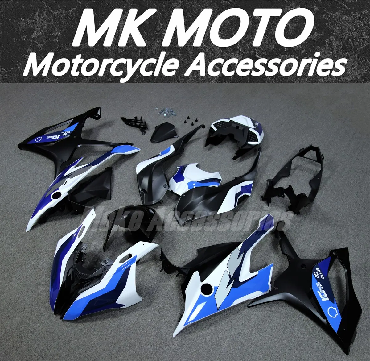 

White Blue Motorcycle Fairings Kit Fit For M1000RR S1000rr 2019 2020 2021 2022 Bodywork Set 19 High Quality Injection