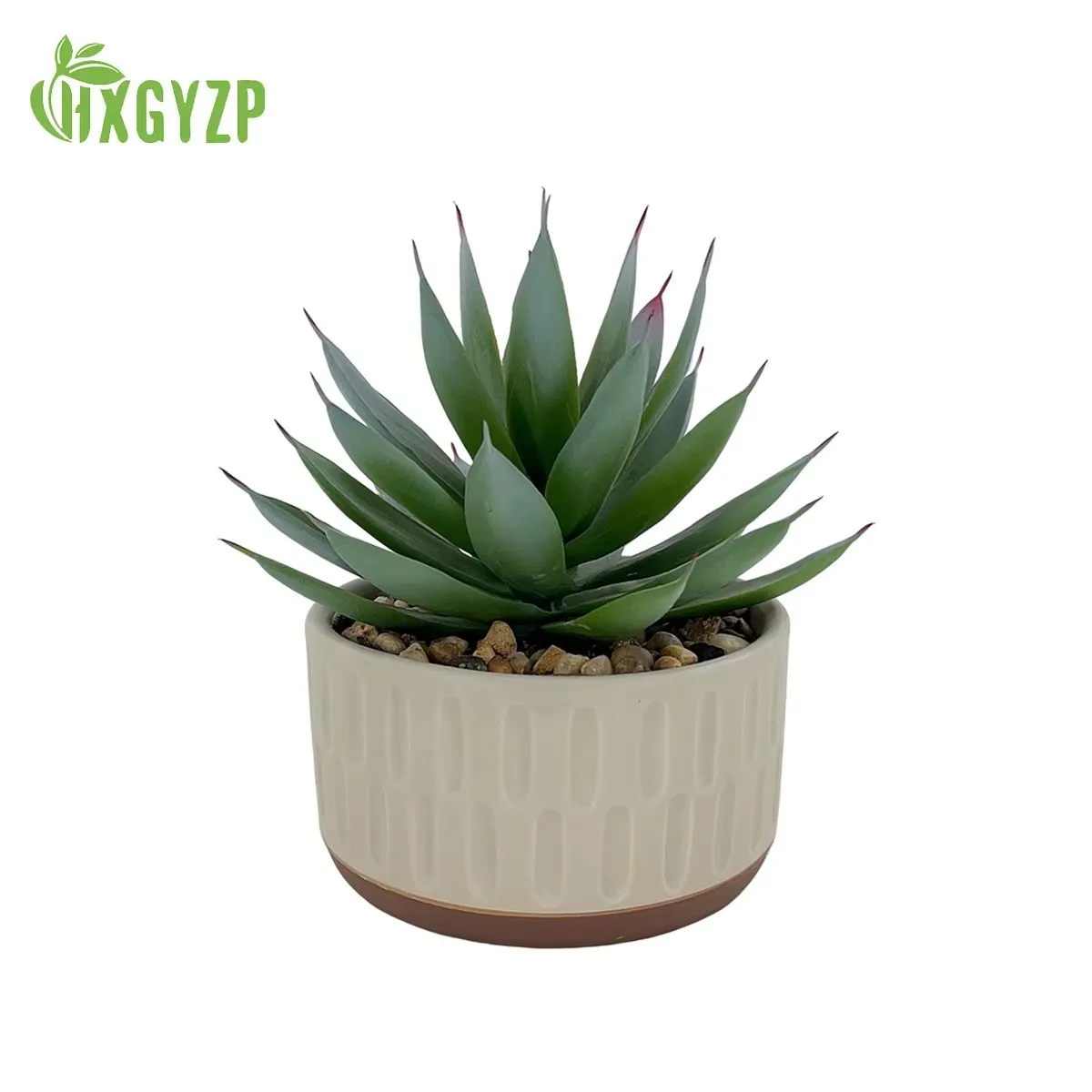 

HXGYZP Artificial Plant Agave Succulents Potted Home Decor Fake Plants With Ceramic Flowerpot For Office Living Room Indoor