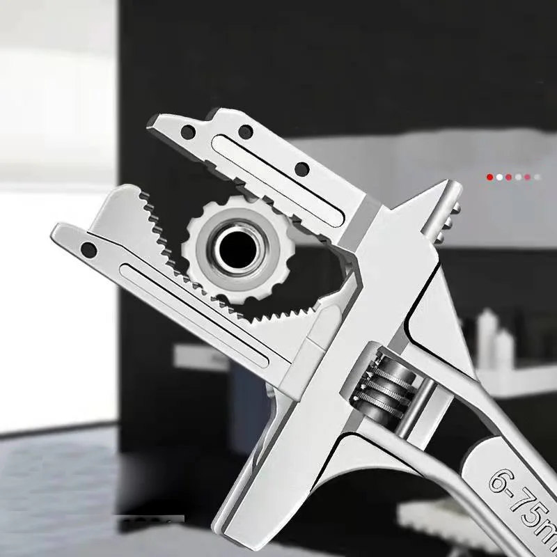 

Sanitary Bathroom Wrench Tool Short Handle Large Opening Multifunctional Activity for Bathroom Faucet Plumbing Wrench