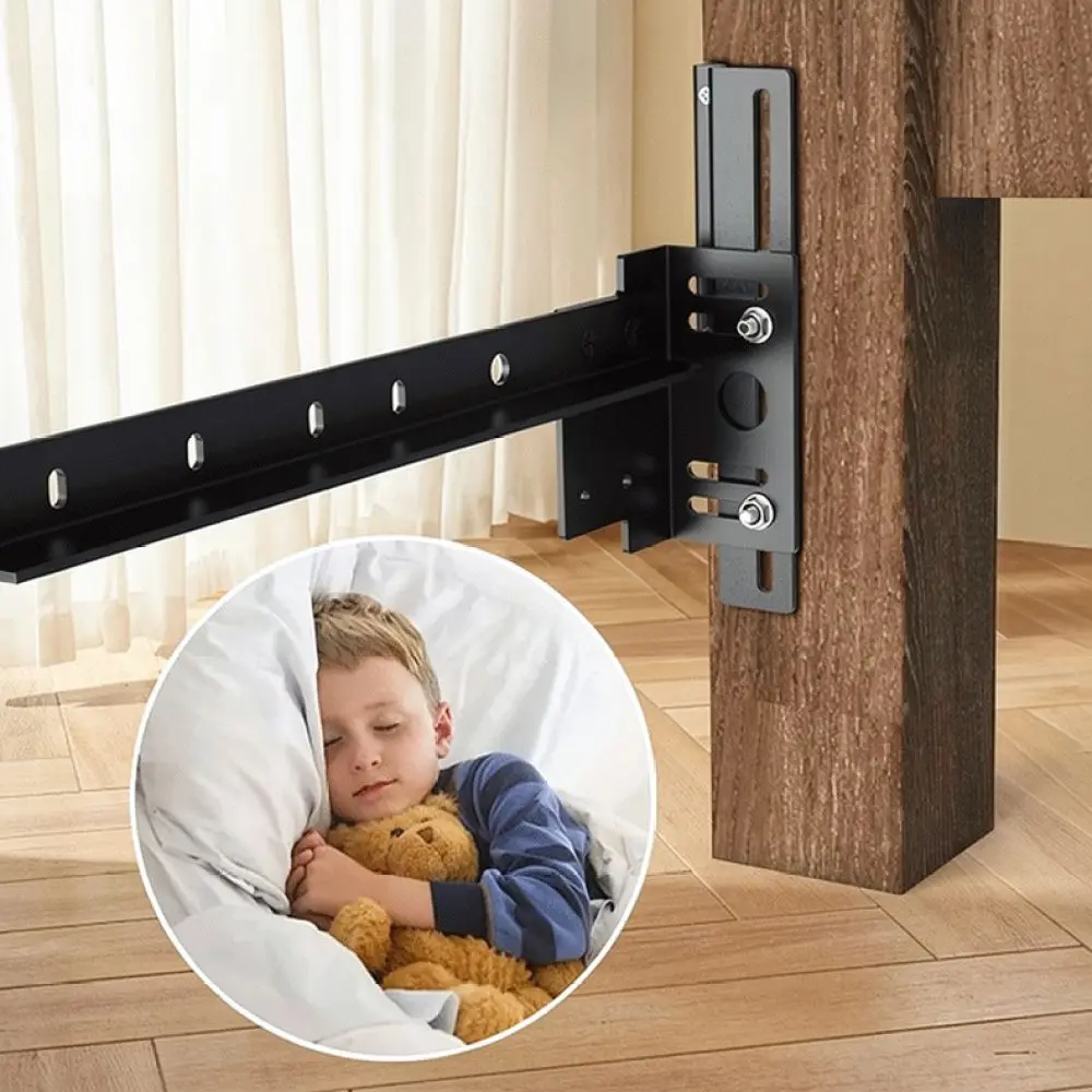 Bed Frame Headboard Footboard Connector Kit Durable Metal Bracket Hardware For Easy Furniture Attachment Support