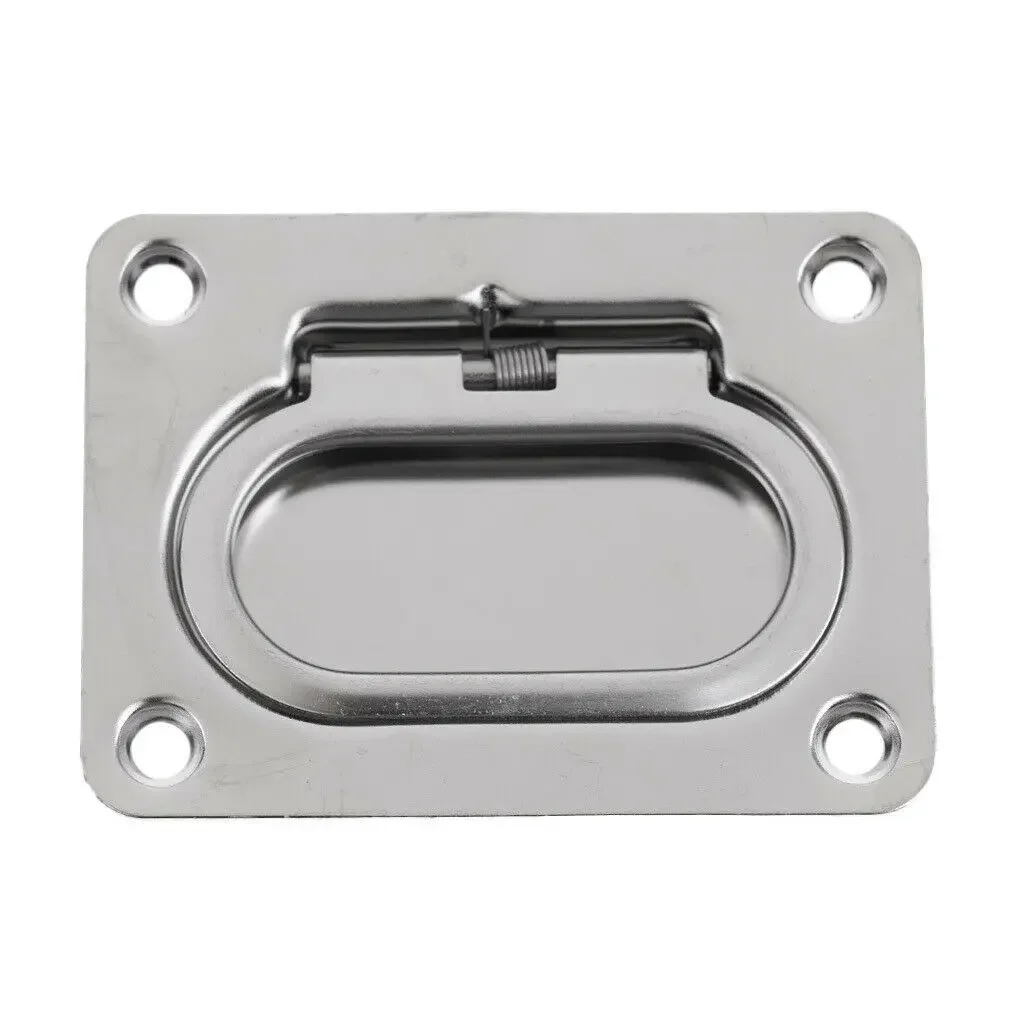 Oval pull ring Stainless steel 304 pull ring Floor buckle Cabin handle 76 * 57mm Yacht RV Marine accessories