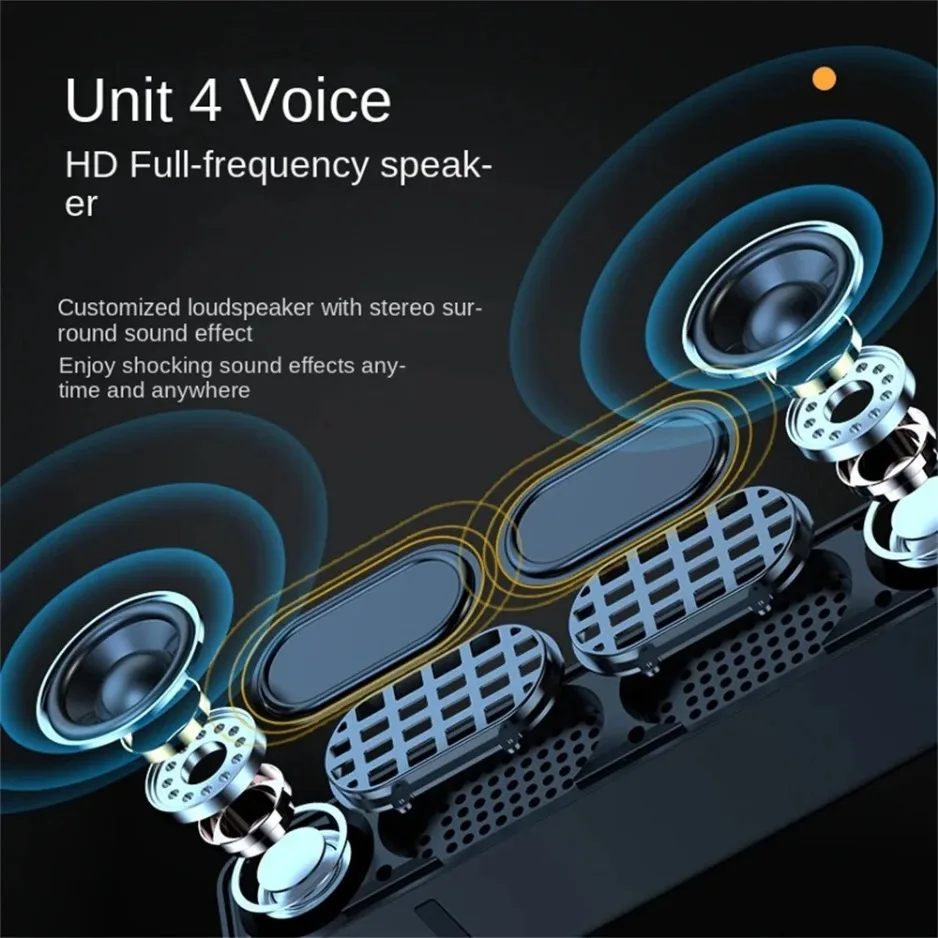 Subwoofer Bluetooth originale Soundbar TV Audio Echo Altoparlante per computer da parete Home Theater Musica Altoparlante Bluetooth wireless Regalo