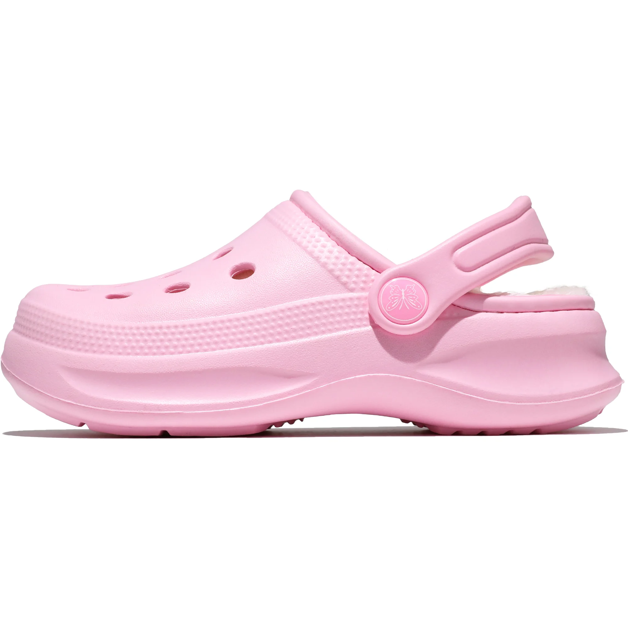 Kinder-Clogs und -Mules mit Fellfutter, leichte Garten-Schuhe mit Baumwollfutter, warme Hausschuhe für Jungen, Mädchen und Kleinkinder, 168. – Detail 8