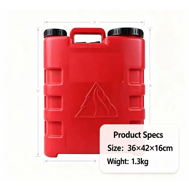 20L Adjustable Shoulder Strap Backpack Water Tank,Jerry Can Large Capacity Leakproof Emergency Rescue Portable Fuel Tank