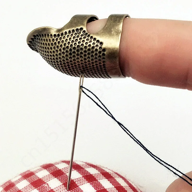 Household retro sewing thimble device sewing finger protection cover handmade needle thimble craft DIY sewing tool accessories