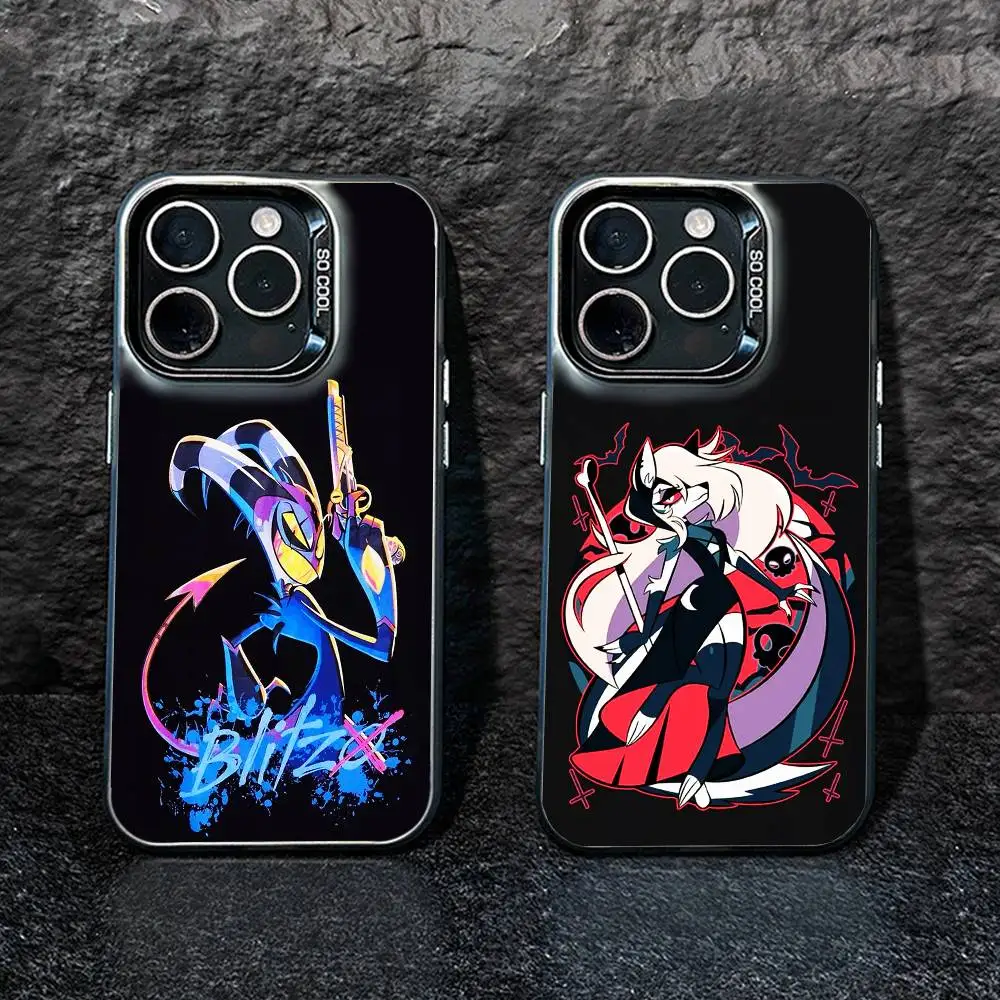 

E-Helluva Boss Phone Case For iPhone 17,16,15,14,13,12,Pro MAX Black Matte Shockproof Cover