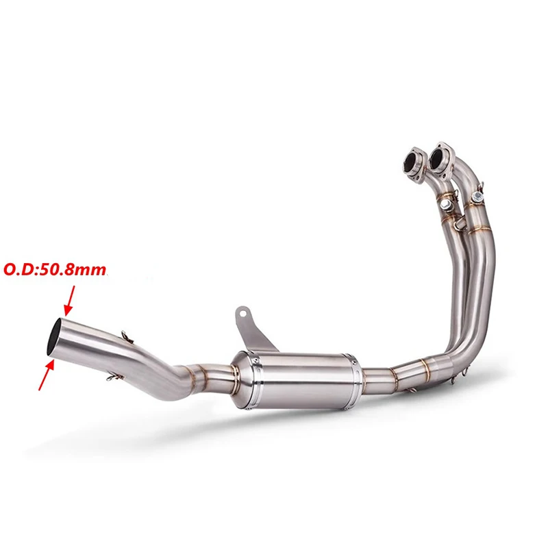 High - Efficiency Muffler Front Link Pipe For Aprilia RS660 RS Tuono 660 2021 - 2023 Motorcycle Exhaust Escape Carbon Fiber