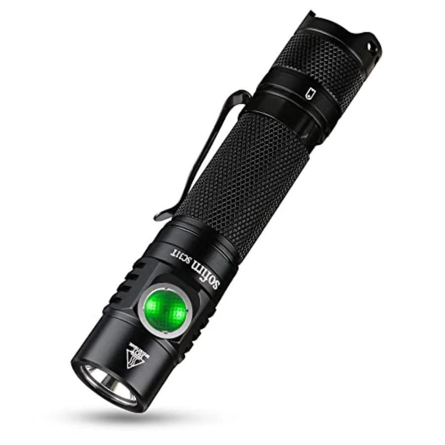 

SC31T Rechargeable Flashlight 2000 Lumens, Pocket Flashlight with Powerful SST40 6500K LED, for EDC Camping Hiking Fishing Dog