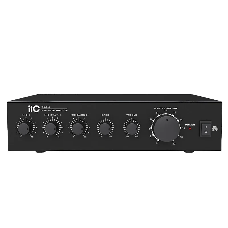 Hot Seller 35W Mini Economic Mixer Amplifier Phone Jack MIC Input Pa Mini Power Mixer Amplifier