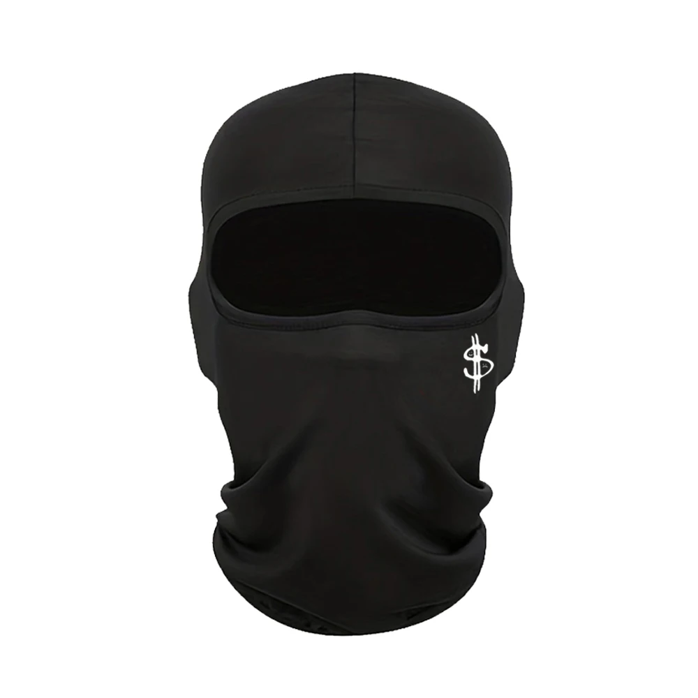 Ski hat with US dollar logo print, cycling equipment, outdoor sports bike hood, unisex face mask, simple design image 4