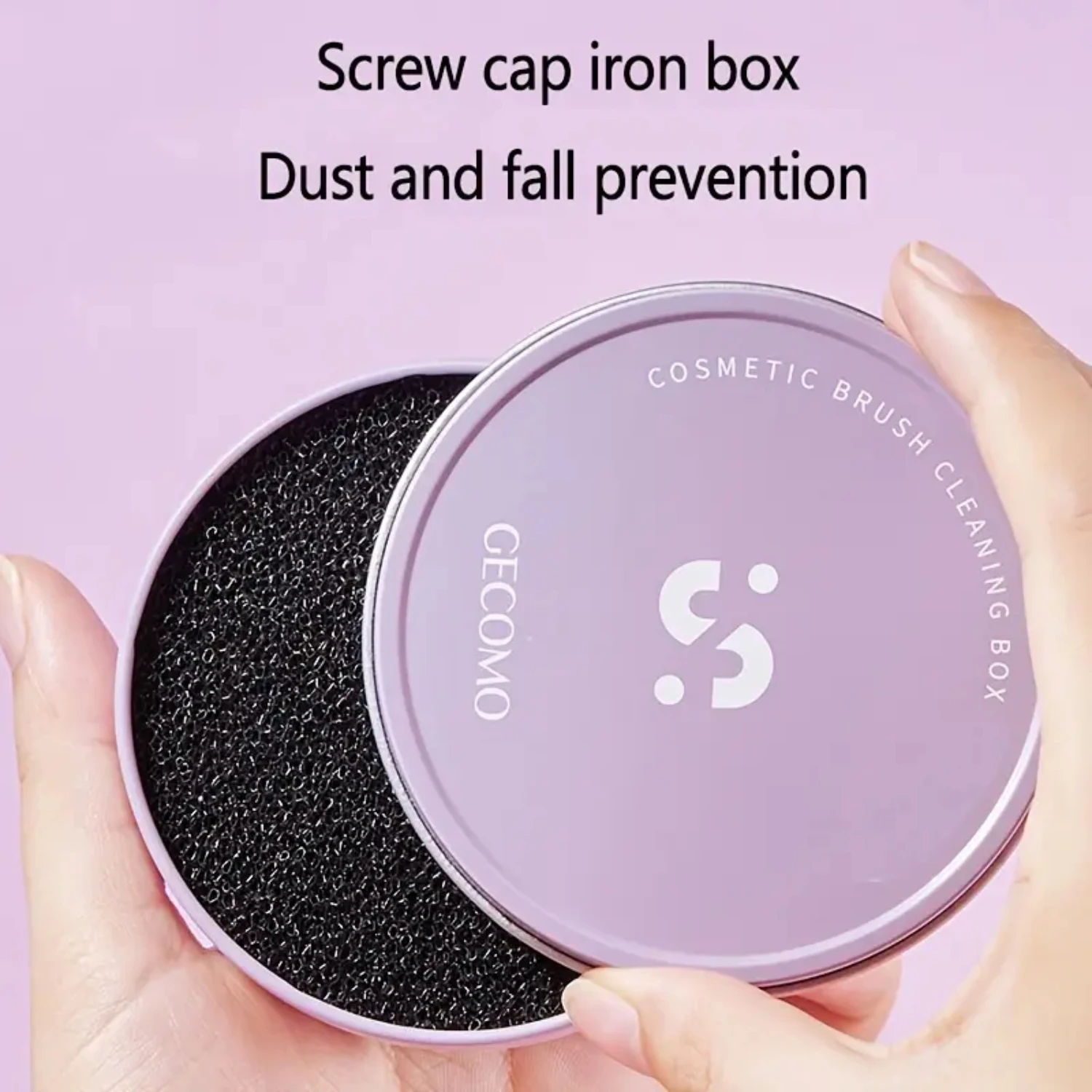 Reusable Water Dry Free Color Removal Cleaner Sponge for Makeup Brushes, Black Brush Color Removal Cleaner Sponge, Effective and