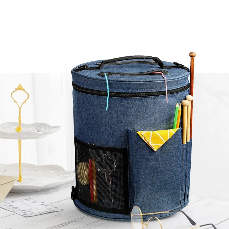 Knitting Tool Storage Bag Thread Yarn Totes Crochet Home Daily Storage Bags Craft Woolen Storage Basket Sewing Bag