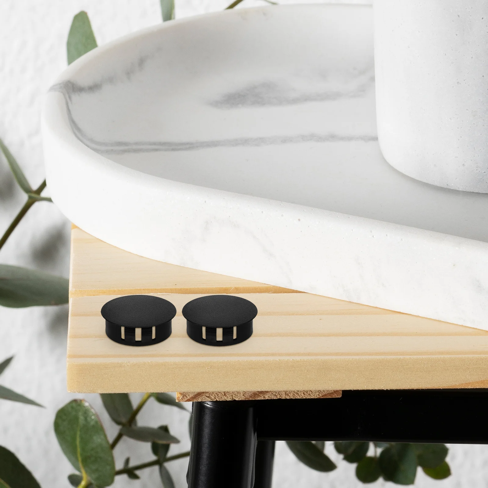 30 قطعة غطاء ثقب الأثاث البلاستيك التوصيل قبعات ل ثقوب الحفر المسمار يغطي تقطيع غطاء العالمي سدادات مستديرة خزانة بلاط