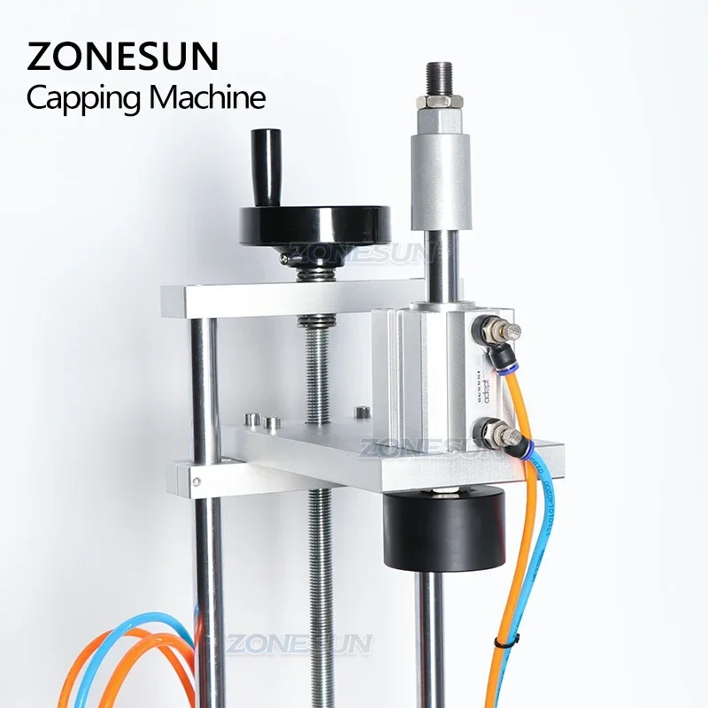 ZONESUN ZS-XG30ZC Semi-automatic Liquor Wine Gin Jar Whisky Glass Bottle Cap T-Cork Pressing Capping Machine