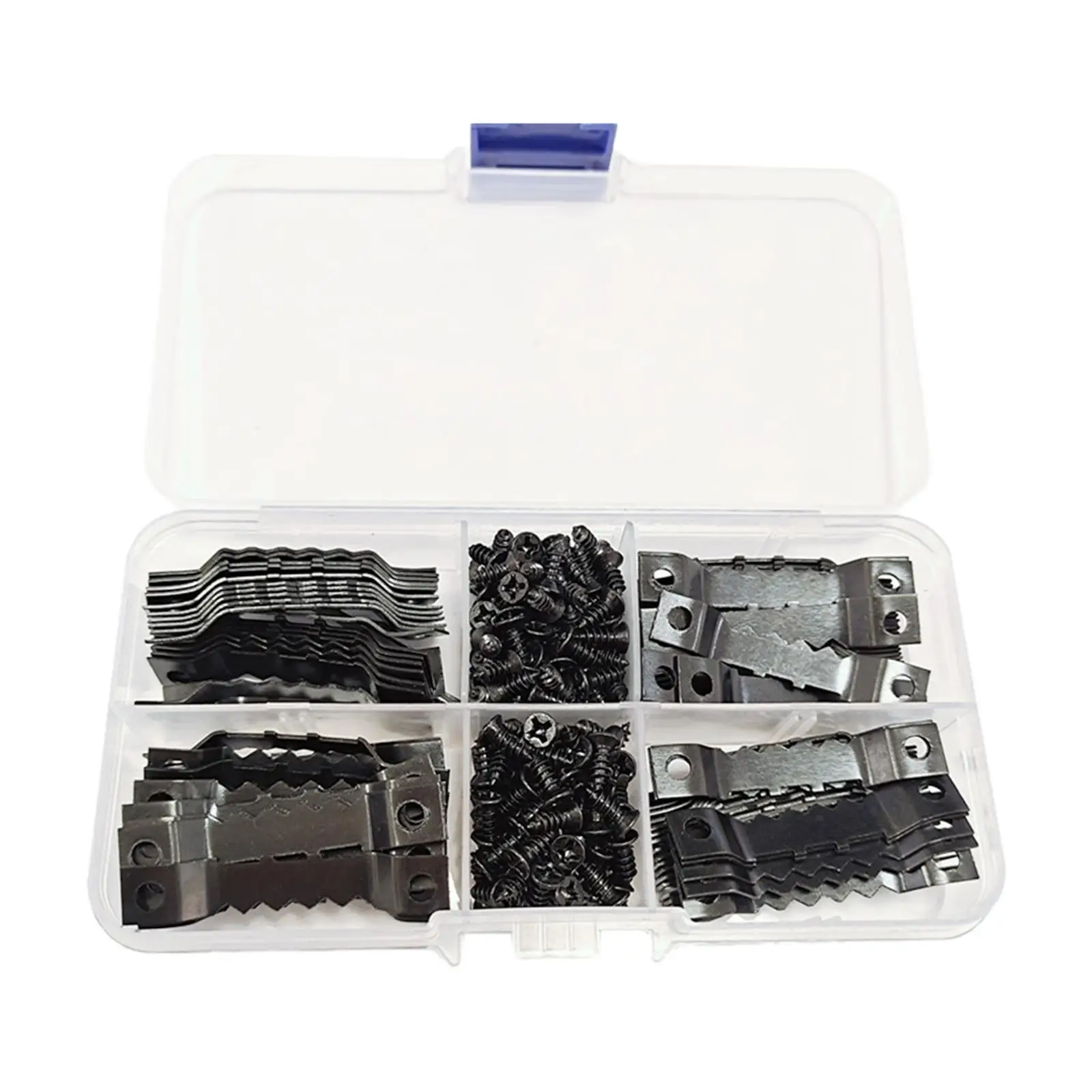 100Pcs Picture Hanger Frame Hanging with Screws Double Sided Accessories Sawtooth Picture Hooks for jewelry Drywall