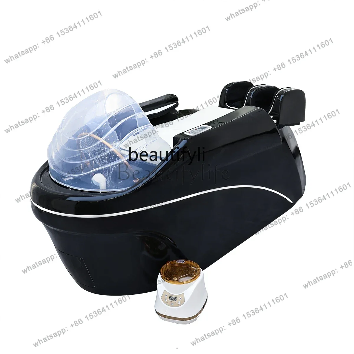 Intelligent electric massage shampoo bed Barber shop Automatic water circulation fumigation head treatment bed