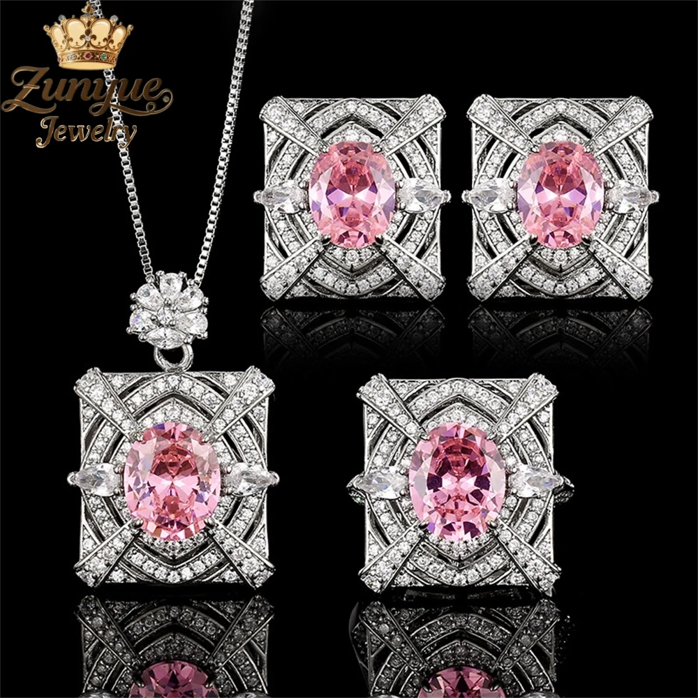 

Розовый стеклянный цветок с бриллиантами, выдолбленный квадратный кулон, роскошное качество, модные украшения, изысканные элегантные подвески, популярные