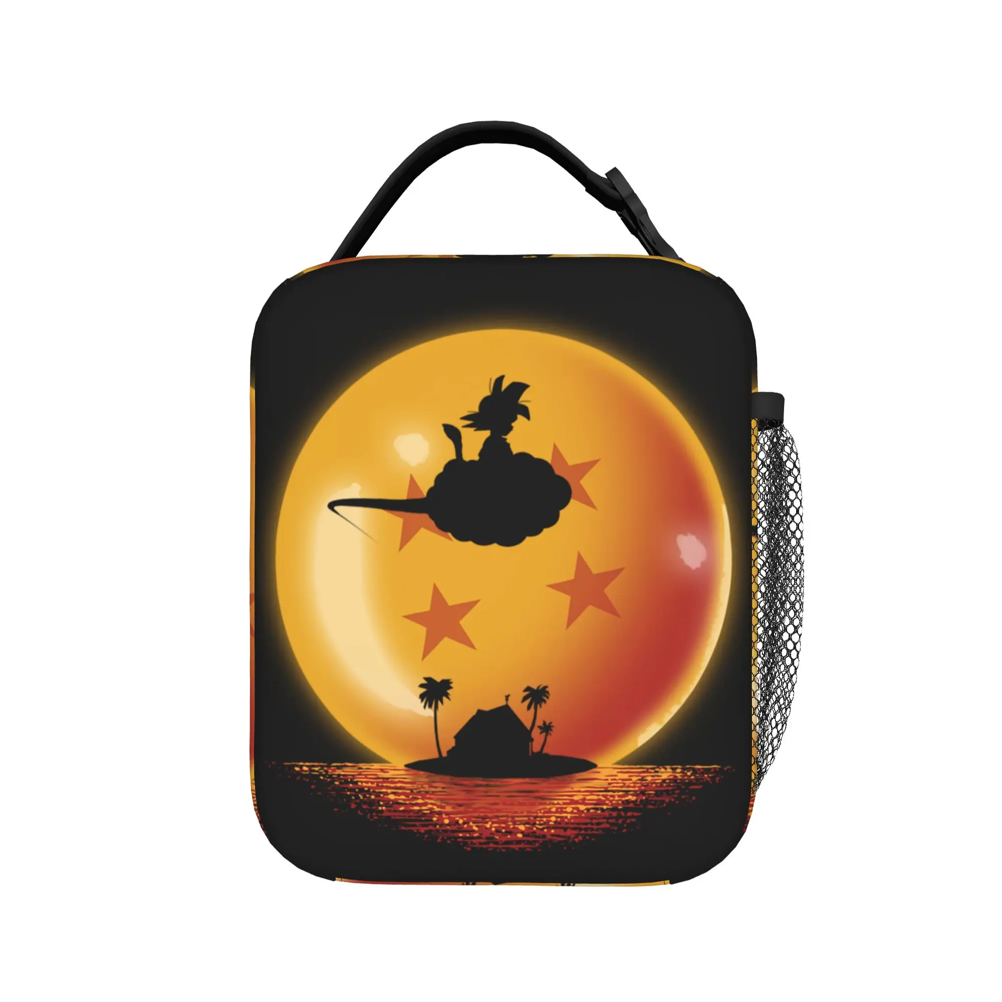 D-Dragon Ball Thermal Insulated Lunch Bags for Work Japanese Anime Portable Food Container Bags Thermal Cooler Lunch Boxes
